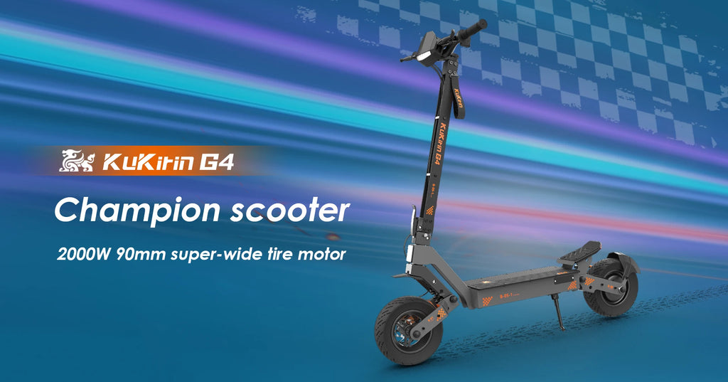 KuKirin G4 Off-Road E-Scooter 2000W Motor 60V/20ah 11" Rugged Tires 70km/h & 75km Range All-Terrain Adult E Scooter