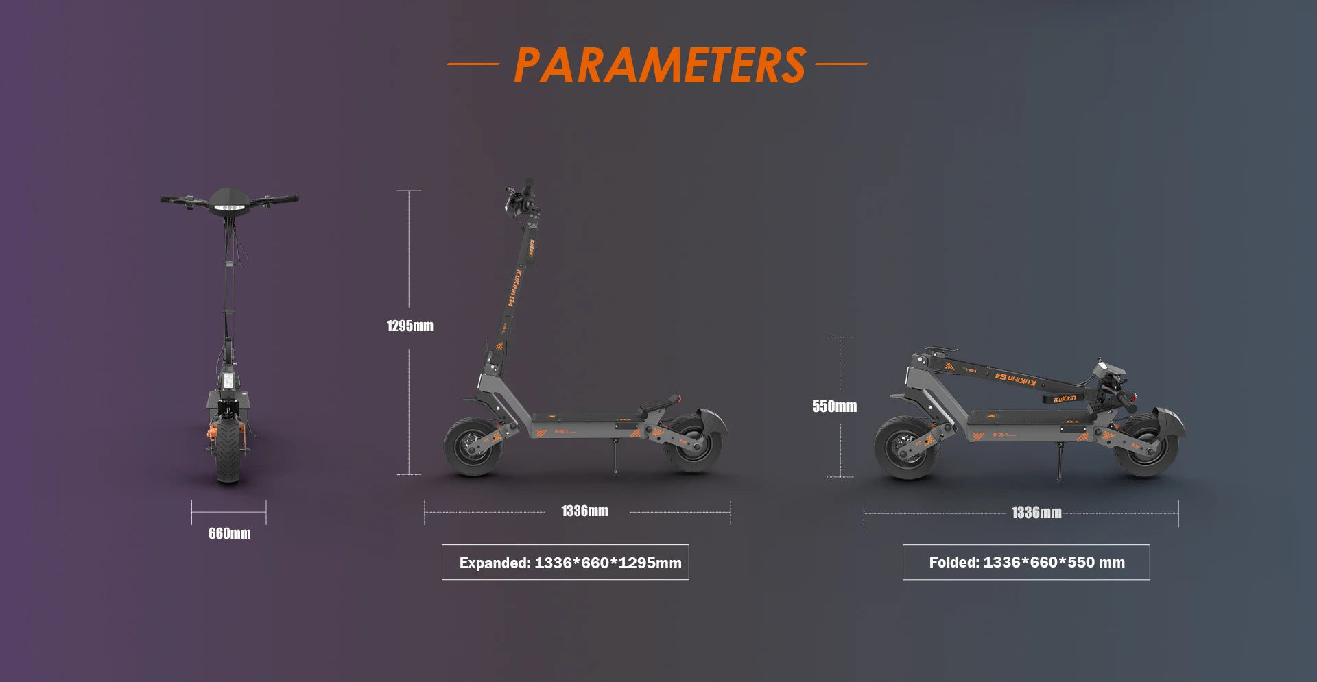 KuKirin G4 Off-Road E-Scooter 2000W Motor 60V/20ah 11" Rugged Tires 70km/h & 75km Range All-Terrain Adult E Scooter